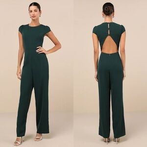 NWT Lulus Illustrious Charm Green Pantsuit Size XL